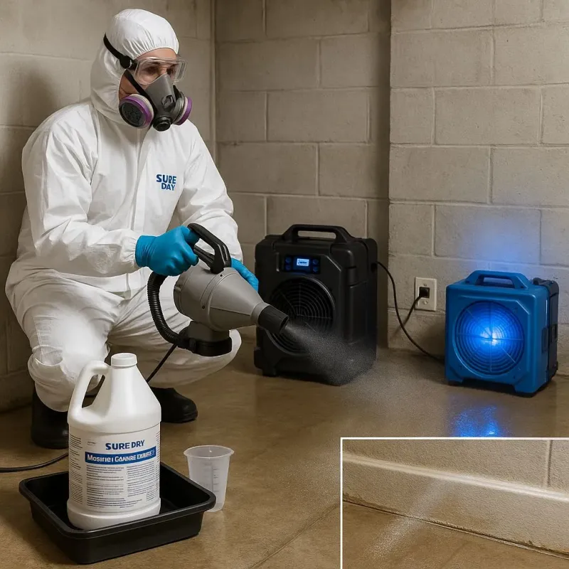 Sanitization and Odor Removal process in Shoreacres, TX